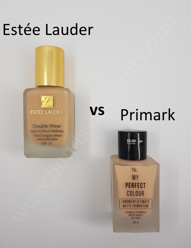 Estée Lauder Double Wear vs Primark My Perfect Colour Stay